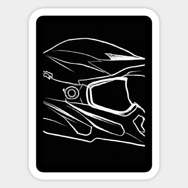 Motorcycle Helmet Sticker by maxcode